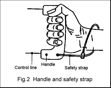 Handle and safety strap