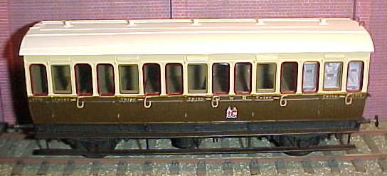 GWR 4 wheel all third coach