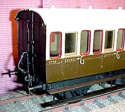 GWR 4 wheel all third coach